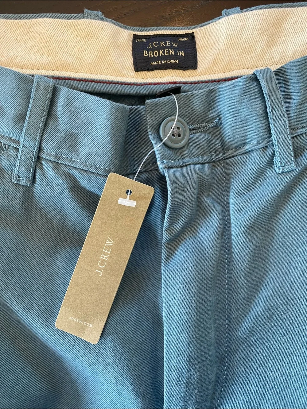 J. Crew Mens Light Blue Broken-In Chino Pants - waist 30